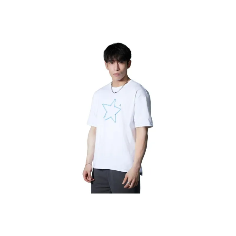 Converse SS23 Set in Sleeve T Shirt Unisex White-4
