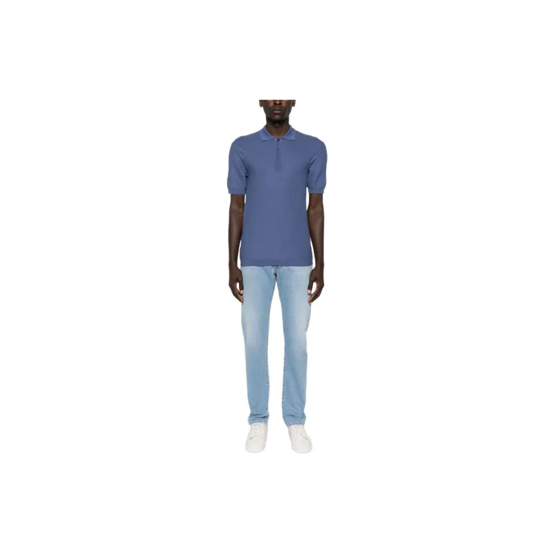 Orlebar Brown Maranon Honeycomb Polo Shirt-1