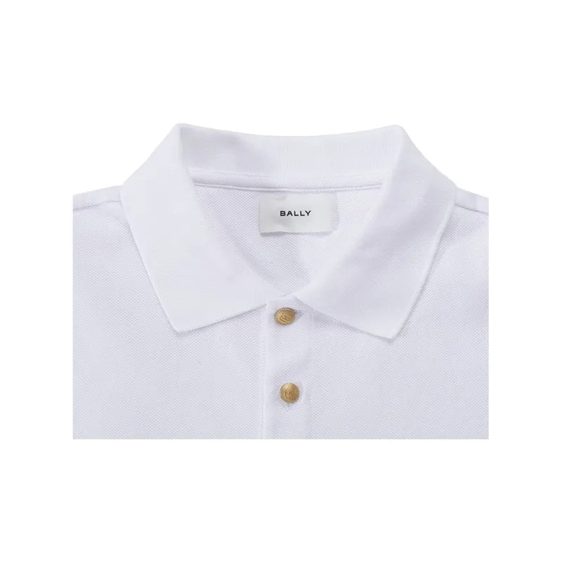 BALLY SS24 Polo Shirt Men's White-5
