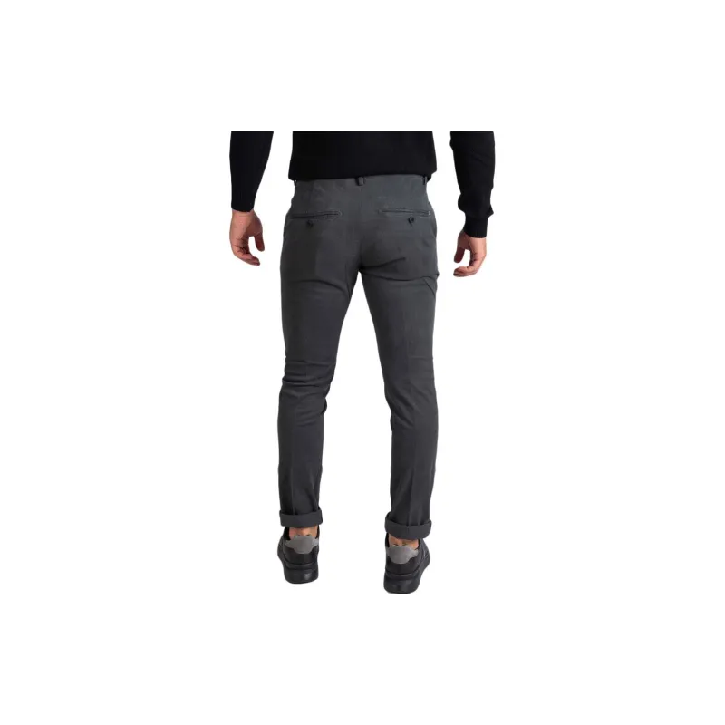 Dondup Mid Rise Slim Fit Trousers-1