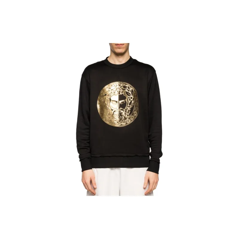 VERSACE JEANS COUTURE Crew Neck Sweatshirt Men's Black-2