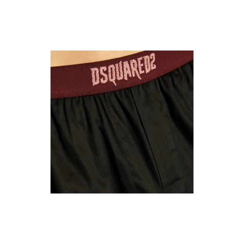 DSQUARED 2 Logo Embroidered Pajama Bottoms-4