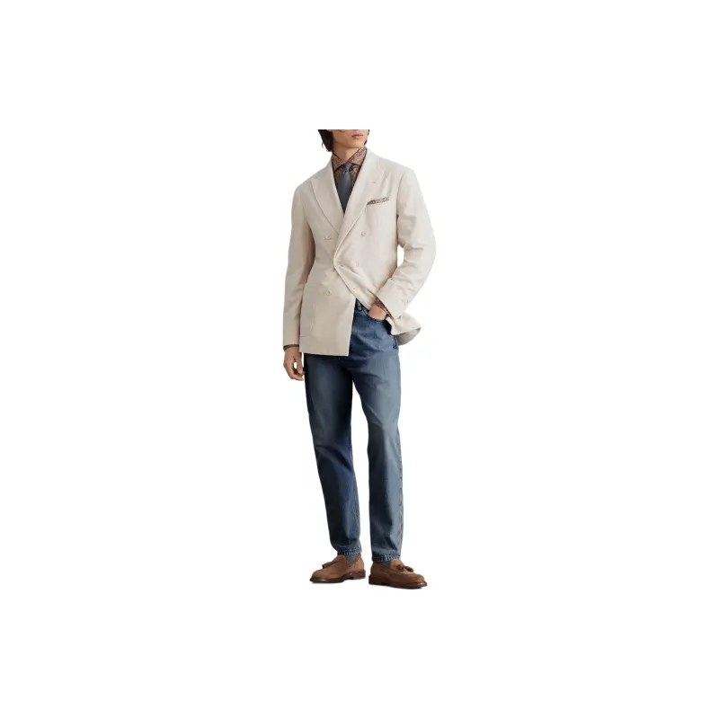 Brunello Cucinelli Logo Patch Mid Rise Jeans-2