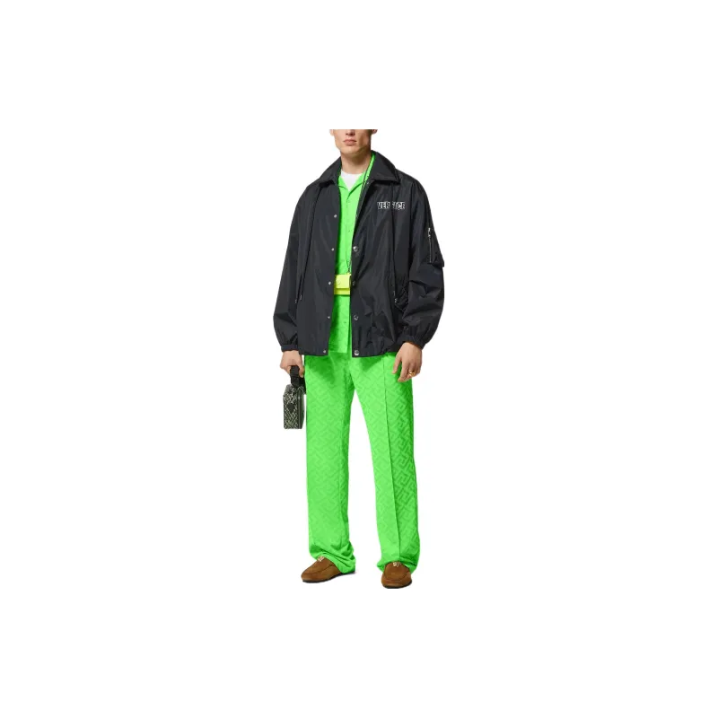 VERSACE SS23 Holiday Casual Pants Men Green-1
