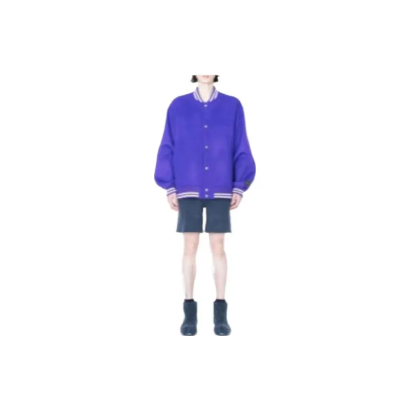 WE11DONE Baseball Jerseys Unisex Purple-1
