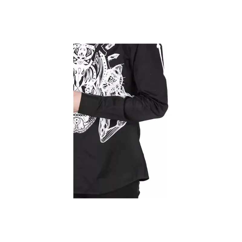 GIVENCHY Skeleton Tattoo Illustration Long-Sleeved T-Shirt Men's Black-5
