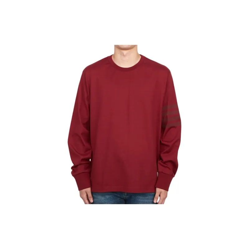 THOM BROWNE 4 Bar Stripe Long sleeve T shirt-4