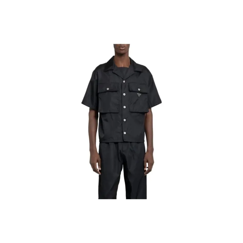 PRADA Shirts Men Black-2