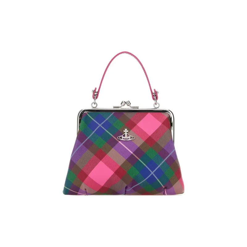Vivienne Westwood Granny Frame Checked Tote Bag-0