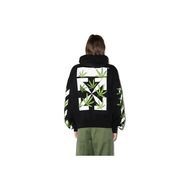 OFF WHITE Weed Arrows Oversized Hoodie-2