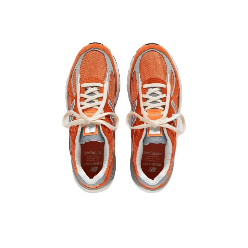 New Balance 990v4 MiUSA Aime Leon Dore Red Clay-3