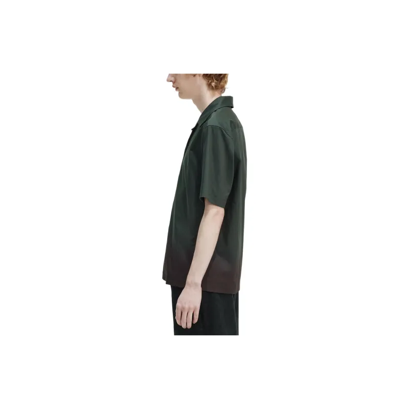 FRED PERRY Revere Collar Shirt Shirt Men's Night Green-4