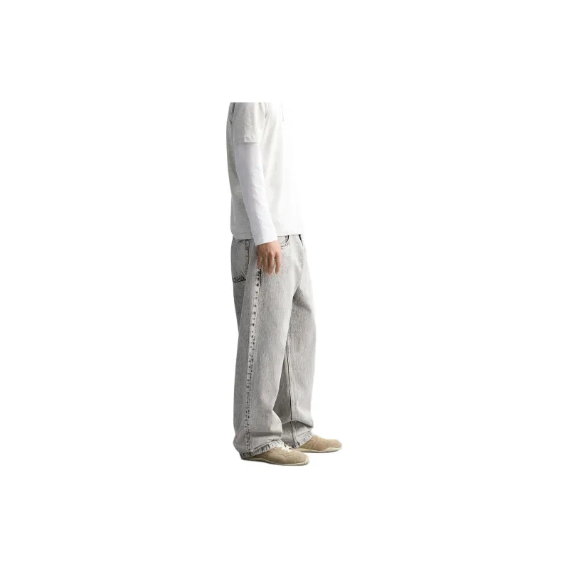 ZARA Jeans Men Gray-4