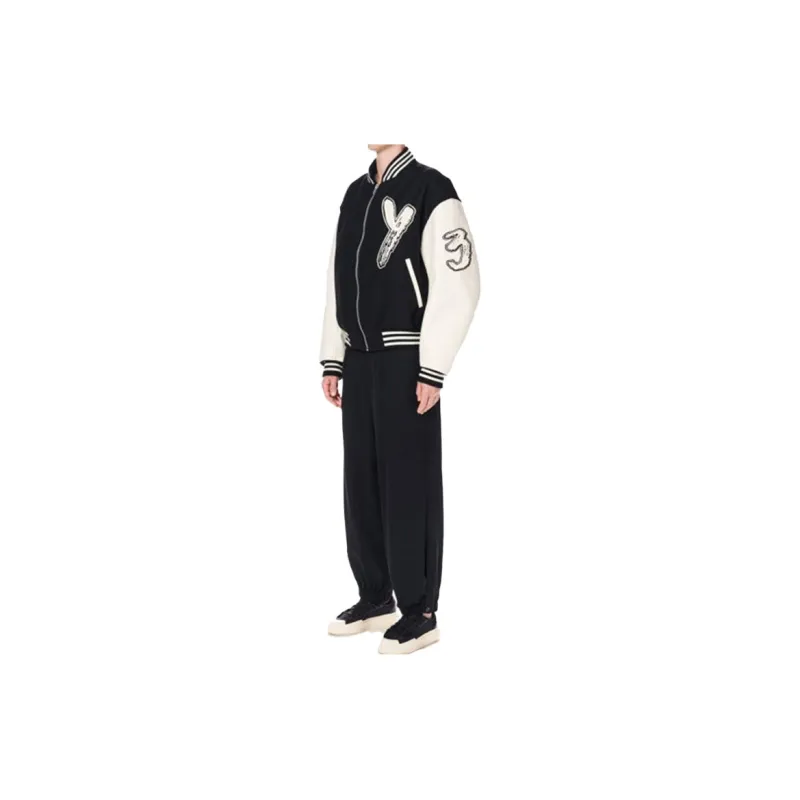 Y 3 Logo Patch Zip Up Jacket-4