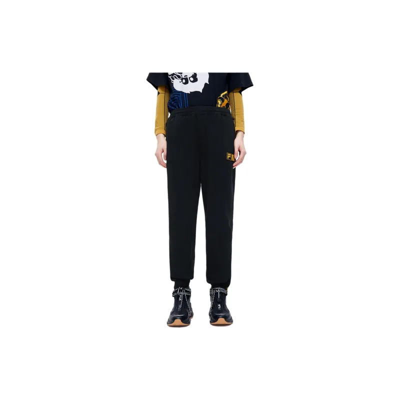 FILA FUSION x Aries Knitted Sports Pants Unisex Pitch Black-4