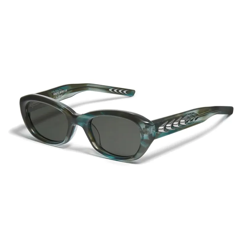 GENTLE MONSTER BOLD Collection 2nd Drop Plate Frame Irregular Shape Sunglasses Unisex-0