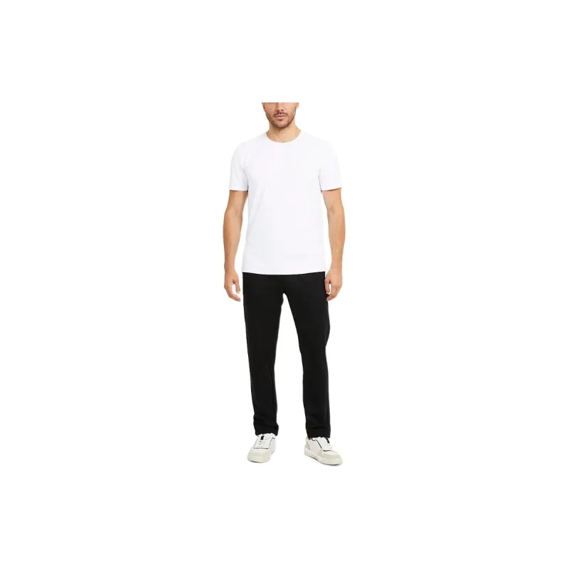 GUESS Signature Crewneck Tee T-Shirt Men's White-2