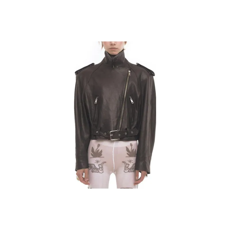 OSOI Leather Jacket Unisex Black-2