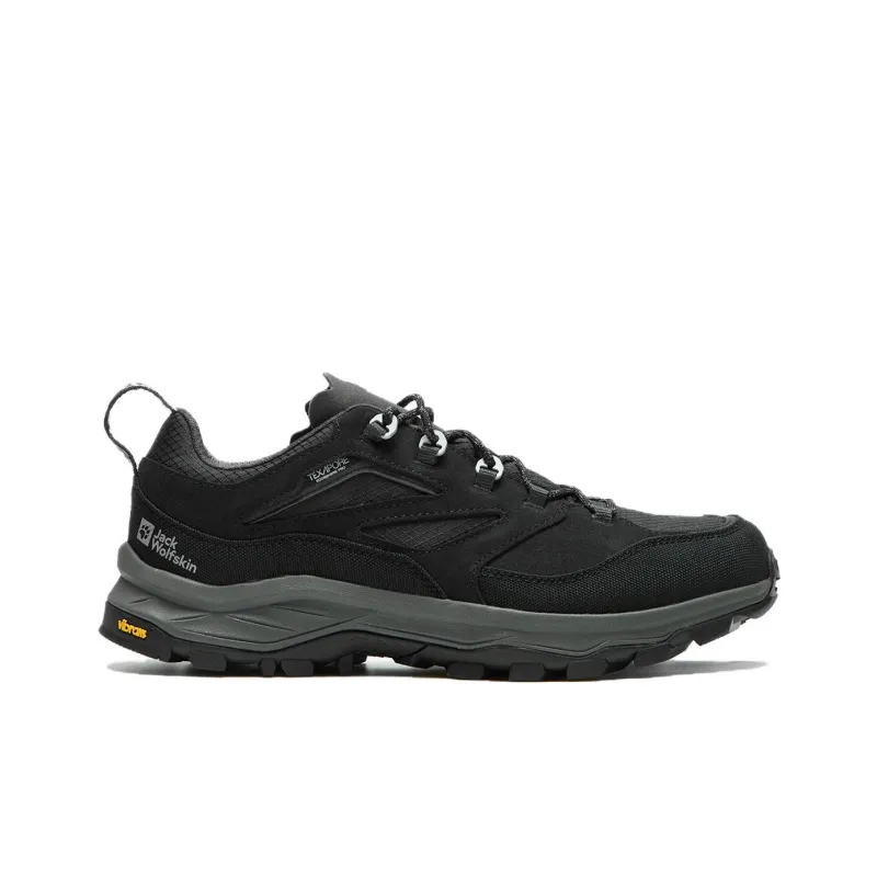 Jack Wolfskin Anti Slip And Wear Resistant Water Resistant Low Top Trekking Shoes Men's Dark Gray-1