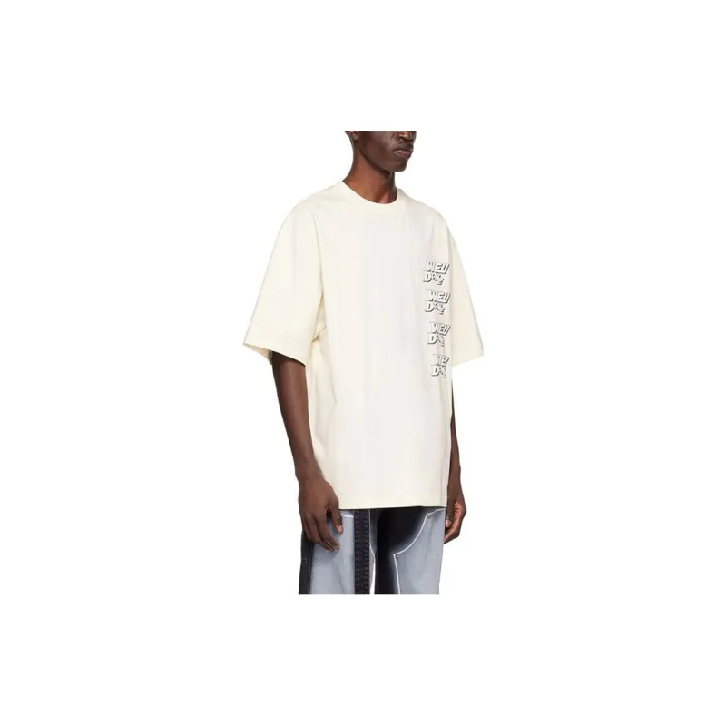 WE11DONE Logo Printed Crewneck T Shirt-1
