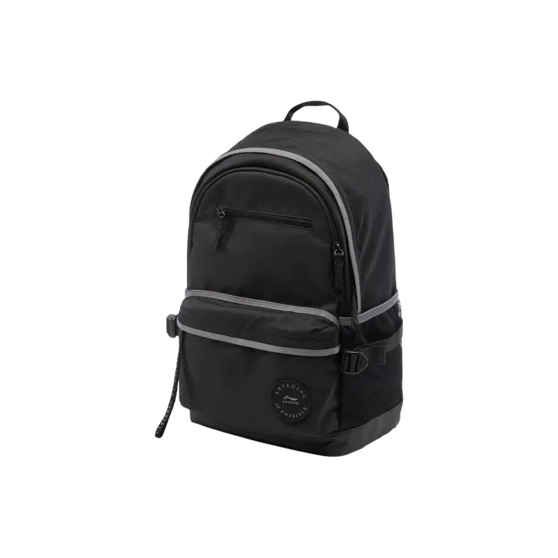 LiNing Sports Life Collection Polyester Backpack Unisex Black-1