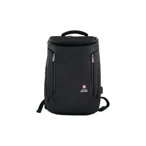 SWISS MILITARY PVC Polyvinyl Chloride Backpack Regular Men's Black