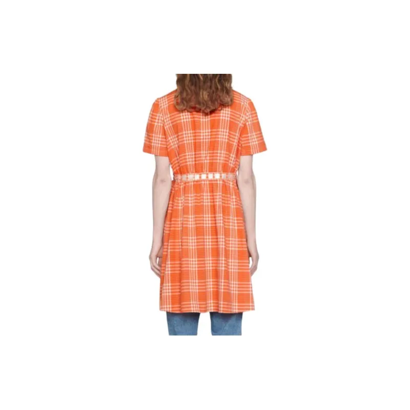 GUCCI Shirts Unisex Orange Red-1