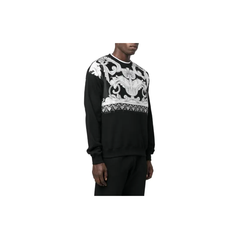 VERSACE Sweatshirts Men Black-2