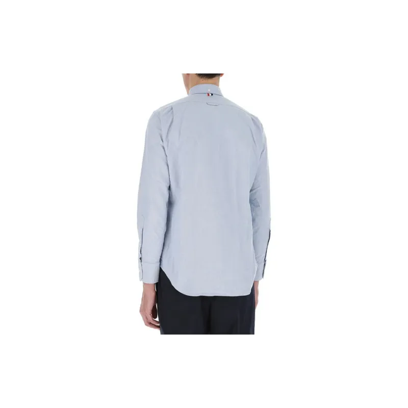 THOM BROWNE Collared Button Up Oxford Shirt-4