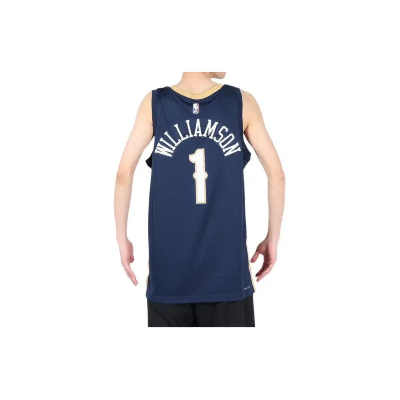 Nike Nike X NBA Basketball Jerseys Unisex Navy Blue-4