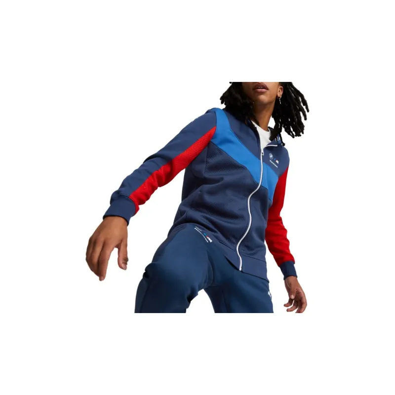 PUMA Bmw M Motorsport Hooded Sweat Jacket Jackets Coats Men's Blue-3
