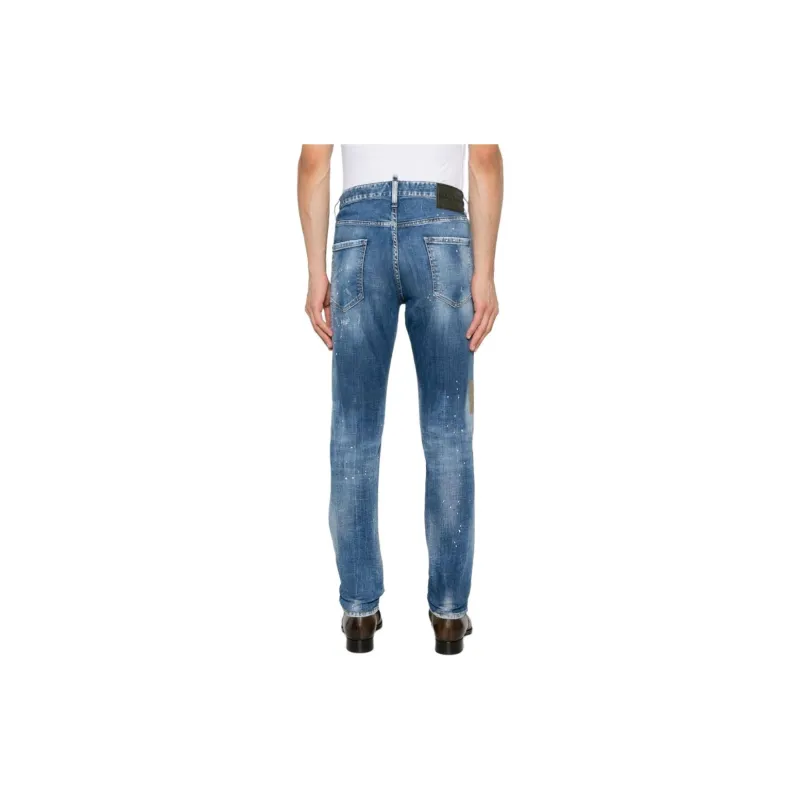 DSQUARED 2 Cool Guy Patchwork Designed Distressed Jeans-2