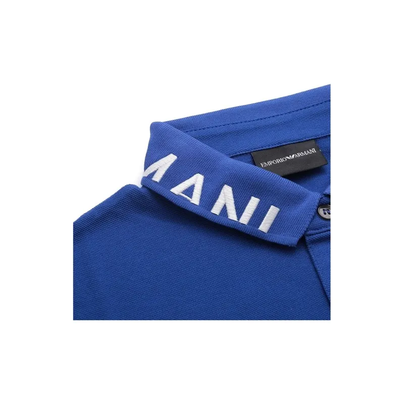 EMPORIO ARMANI SS23 Polo Shirt Men's Royal Blue-7