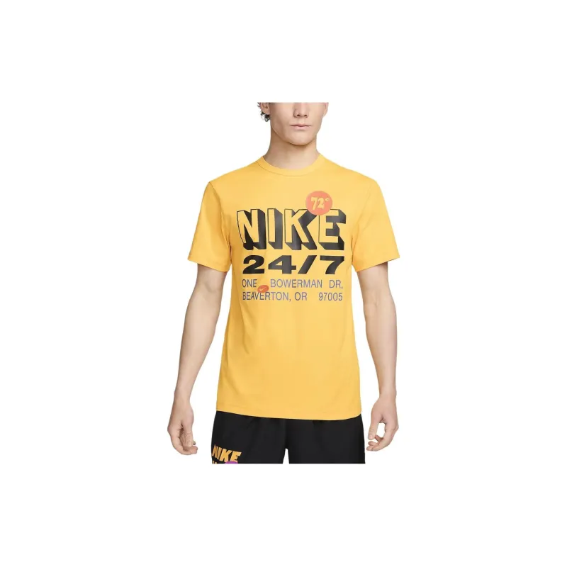 Nike Regular T-Shirt Men's Yellow-3