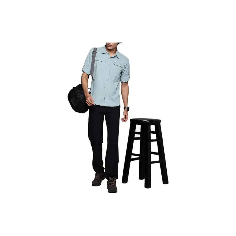 Columbia Shirt Men's Light Blue-4