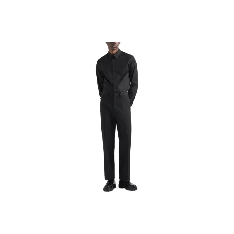 PRADA Shirts Men Black-2