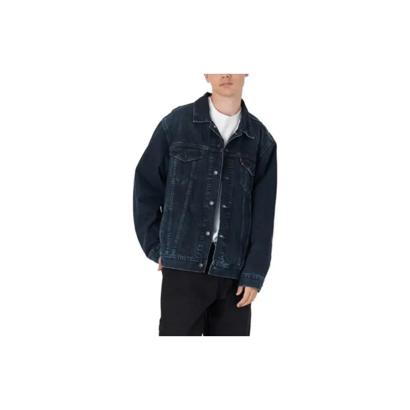 Levis Jackets Coats Men's Dark Blue-6