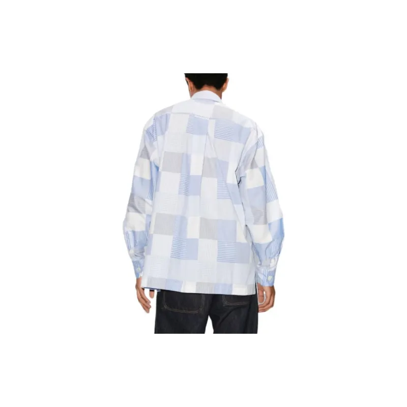 KENZO Oversized Patchwork Long sleeve Shirt-3