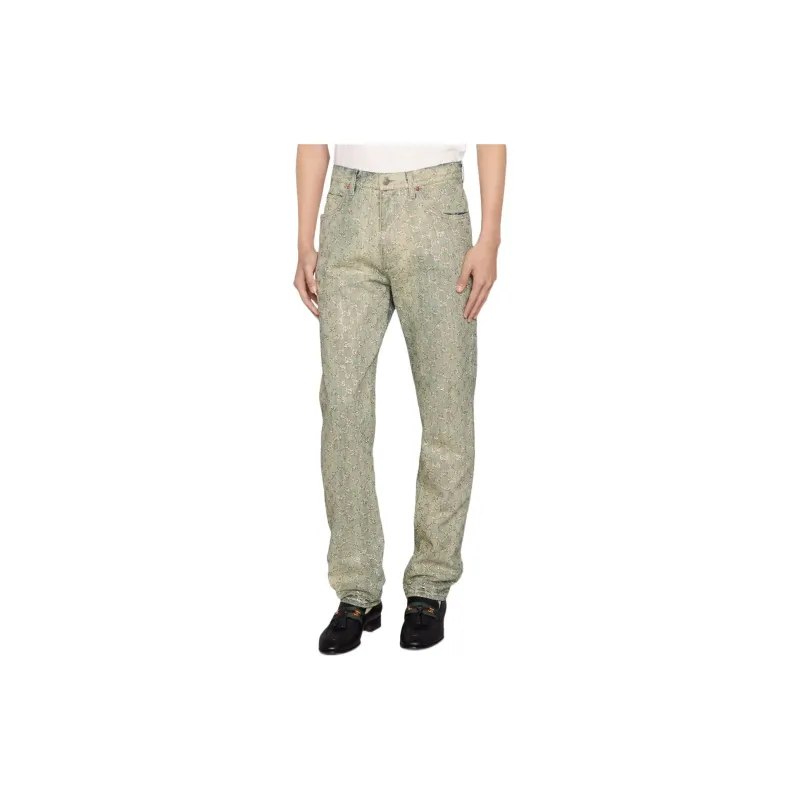 GUCCI Jeans Men Green-2
