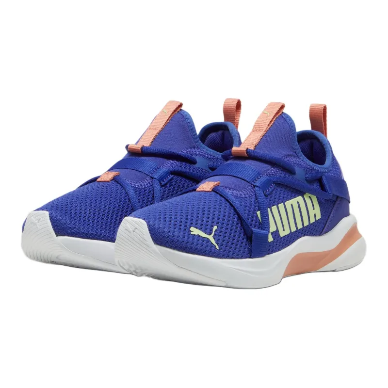 PUMA Softride Rift Anti Slip Wear Resistant Low Top Kids' Running Shoes Blue Teenagers-2