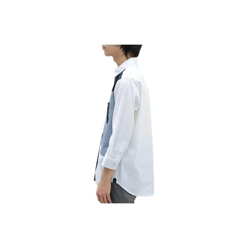 Beams Cool Patch Cropped Shirt Men's-3