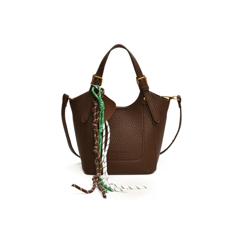 Yalu PU One Shoulder Handbag Regular Women's Coffee/Ecru/Black/Brown-0