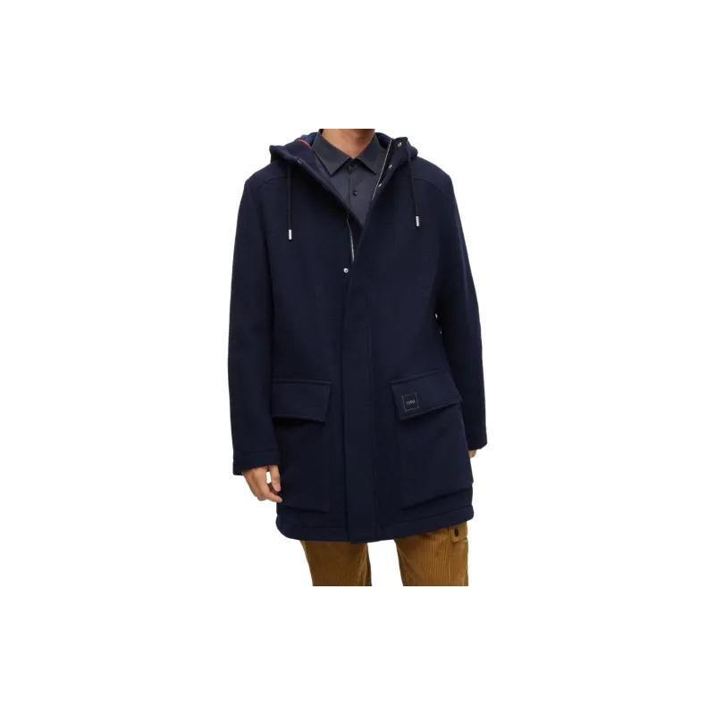HUGO BOSS Coats Men Blue-1