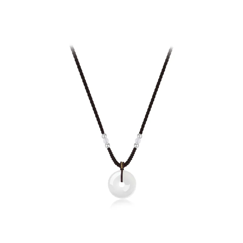 Teddy Bear Collection Chalcedony Jade Necklaces Unisex-1