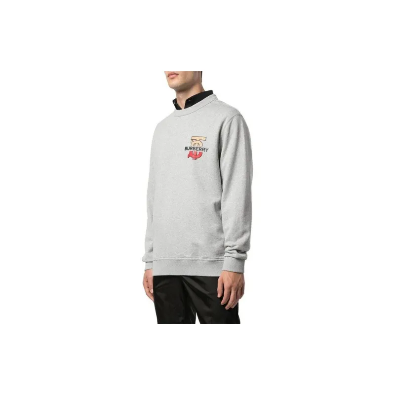 Burberry Sweatshirts Men Gray-2