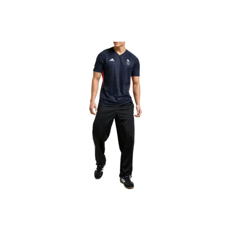 Adidas British Football Team Olympic Series TEAM GB FOOTBALL JERSEY Soccer Jerseys Men's Legend Ink-4