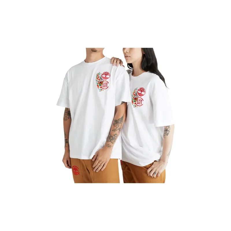Clot X Timberland X CLOT T-Shirts Unisex White-3