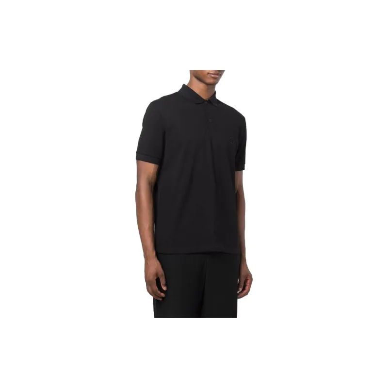 GIORGIO ARMANI Stretch Cotton Piqué Polo Shirt-4