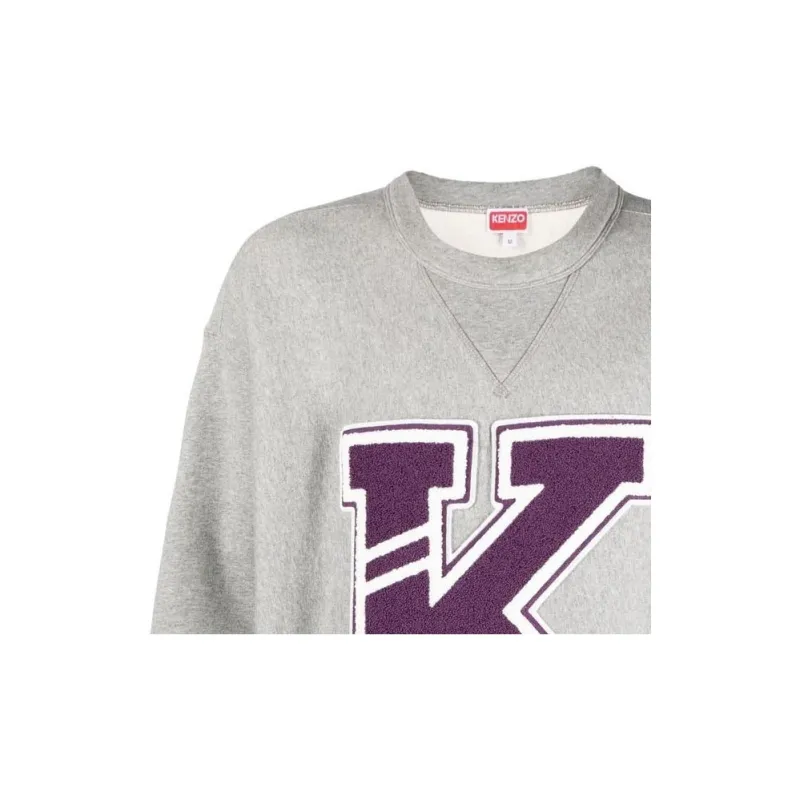 KENZO Logo Patch Detailed Crewneck Sweatshirt-4