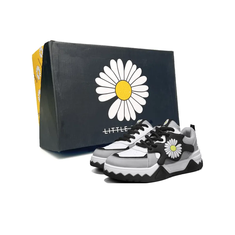 Little Daisy Small Daisy Anti Slip And Wear Resistant Height Increasing Low Top Skateboard Shoes Men's-8